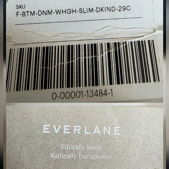 NEW Everlane The Way-High Slim Jean  Size 29S Dark Indigo - Picture 14 of 16